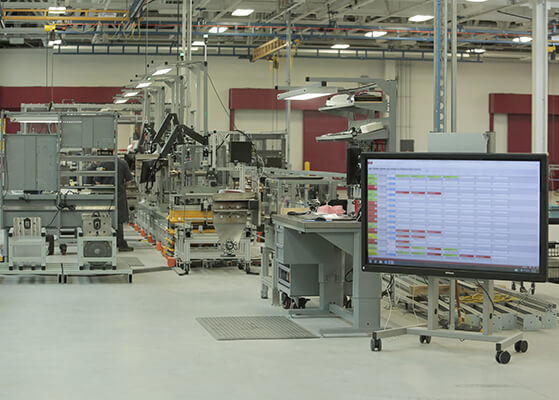 Interior view of  Woodward, Inc.'s new manufacturing plant.
