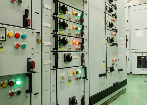 View of the emergency power system at Rose Medical Center